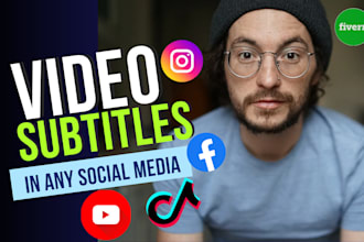 add professional synced subtitles or caption to your video for social media