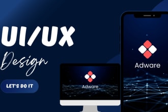 design responsive web and app UI UX design
