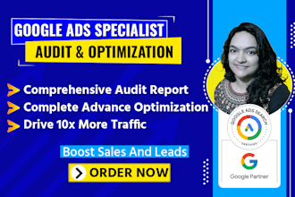 audit and optimize google ads performance max, PPC campaign as a SEM specialist