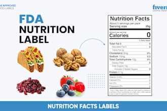 create fda compliant nutrition facts label for your product