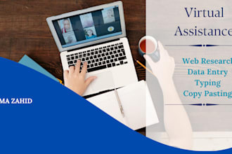 your virtual assistant for data entry typing and webresearch
