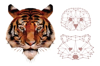 design urgent any image into low poly vector art illustrations