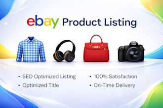 do ebay listing, ebay product listing, ebay lister, ebay product upload
