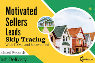 provide motivated seller real estate leads with skip tracing