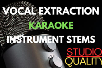 extract vocals from any recording, song