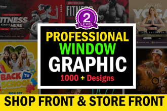 do modern shopfront, storefront, forested sticker, window graphic decals clings