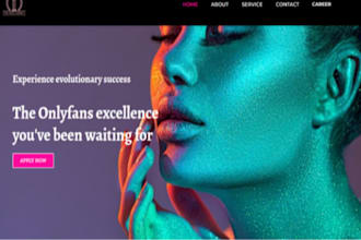create onlyfans agency website, onlyfans modelling website, agency website