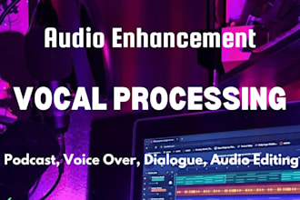 clean, denoise, mix, enhance your videosound, audio, dialogue, voices, podcasts