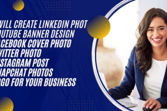 create a facebook, linkedin, twitter cover photo and ads