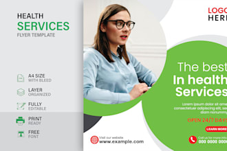 corporate business flyer design for health