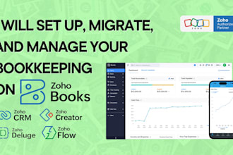 set up, migrate, and manage your bookkeeping in zoho books