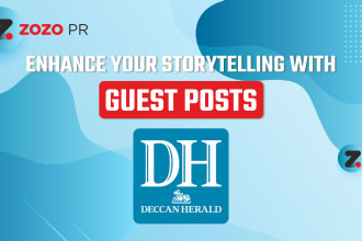 do 1 guest post on deccan herald with 5 backlinks