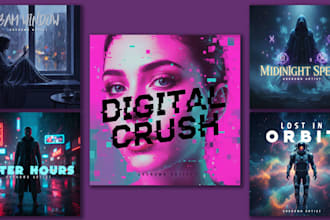 design premium music album cover
