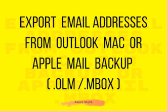 export email addresses from microsoft outlook mac olm or apple mail mbox backup