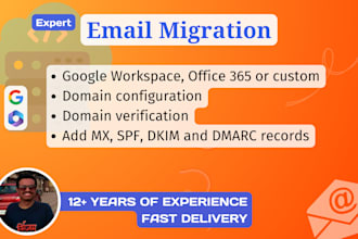 do seamless email migration to google workspace or office 365 or custom provider