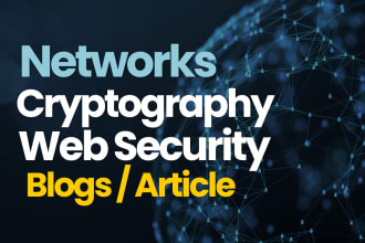 write cybersecurity and cloud computing articles and blogs