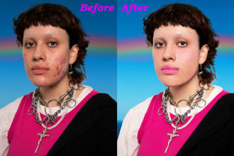 do photo retouch, head shot retouch, portrait retouch, high end beauty