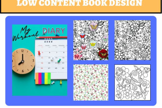 format your low content book amazon KDP journal or planner in canva