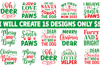create unique christmas, halloween, svg cut file design bundle for etsy and othe