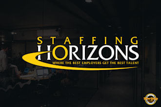 design professional recruitment agency logo within 24 hours