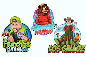 do mascot, caricature and character logo design in 24 hrs