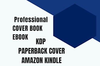 design a professional paperback cover, kdp, kindle, ebook