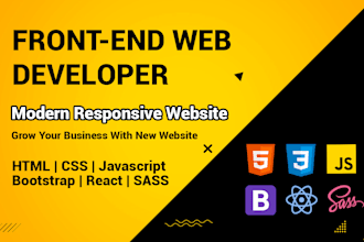 do vue js, react js, javascript full stack development