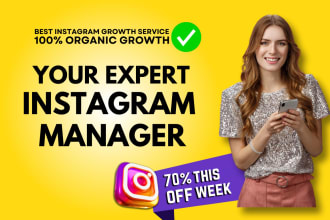 manage your instagram account as an expert social media manager