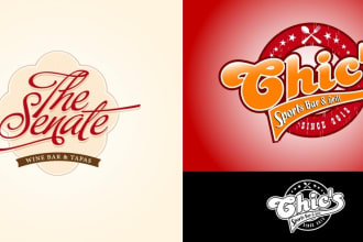 create a coffee shop, pizza, burger,  hotel, food drink and restaurant logo