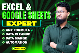 create and fix any excel formula, google sheets, excel automation