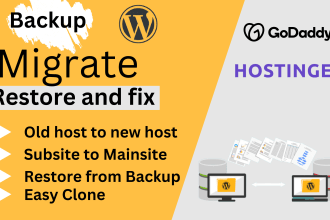 backup restore migrate wordpress website clone