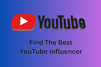 find the best youtuber for your niche