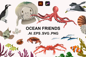 design vector animal illustrations for your project