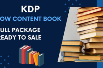 design KDP low content book ready to upload