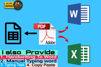 do pdf to excel,pdf to word,handwriting to word also google sheets