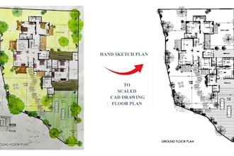 convert PDF, sketch or autocad drawings into autodesk revit bim model