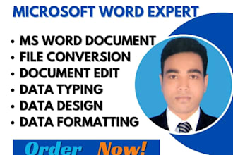 help you in microsoft word typing jobs