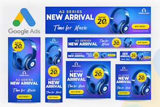 design amazing google banner ads or adwords display ads