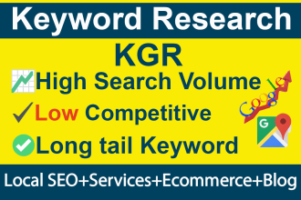 best kgr low competition long tail SEO keyword research