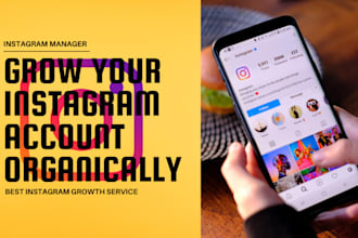 be your instagram manager for your social media agency