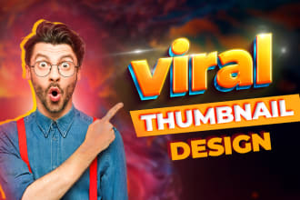 design eye catching great vlog custom clickbait gaming youtube thumbnail