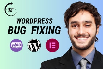 fix wordpress problem, wordpress debugging, woocommerce bug, elementor bug