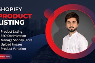 do manually shopify product listing, optimization and data entry
