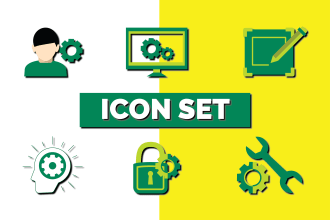 create custom icon designs and icon sets for website or app