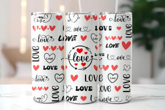 design awesome 20,30oz tumbler wrap design sublimations
