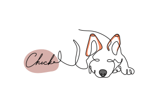 draw custom pet dog cat portrait into one line art drawing