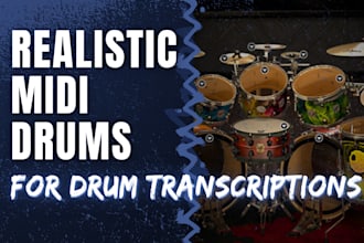 transcribe and program killer midi drums of any song