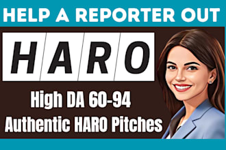 build SEO high quality haro backlink service by responding haro pitches