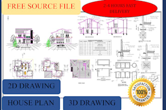 make floor plan for real estate  in 4hours in autocad, revit