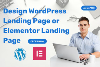 design wordpress landing page or elementor landing page